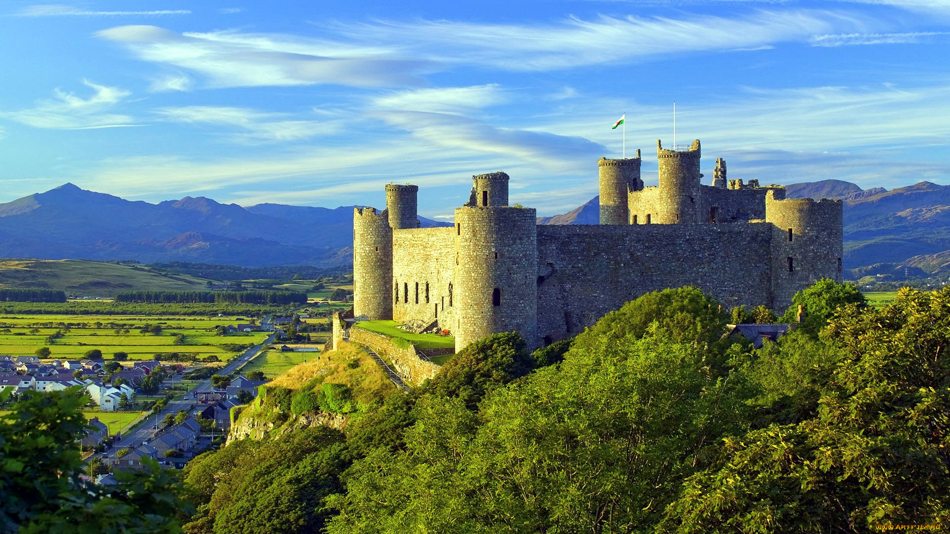 harlech castle wales, ,  , harlech, castle, wales